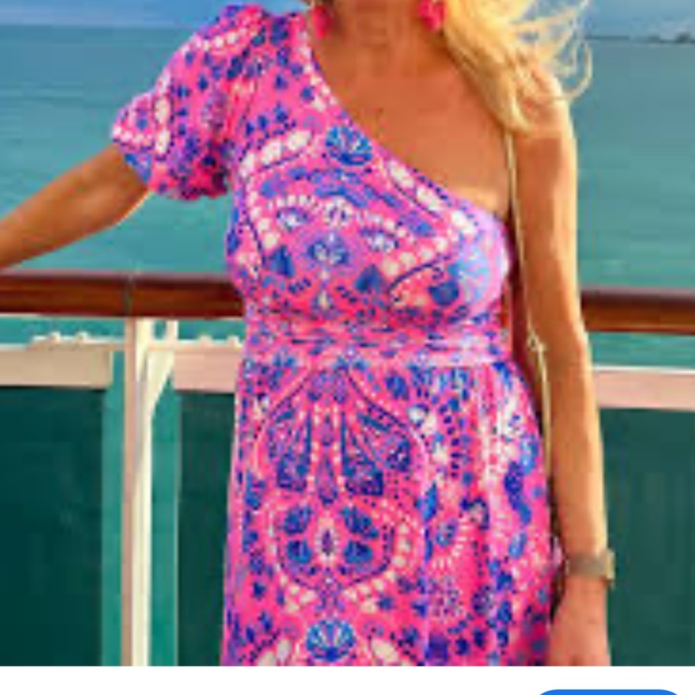 Lilly Pulitzer one sleeve dress